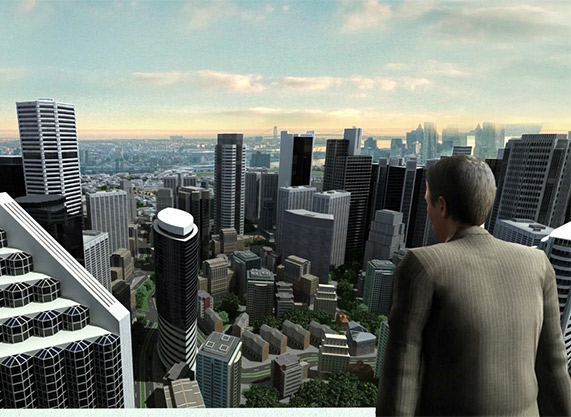 Şehir Gözetim Sistemi 3D Animasyon<br/><br/>