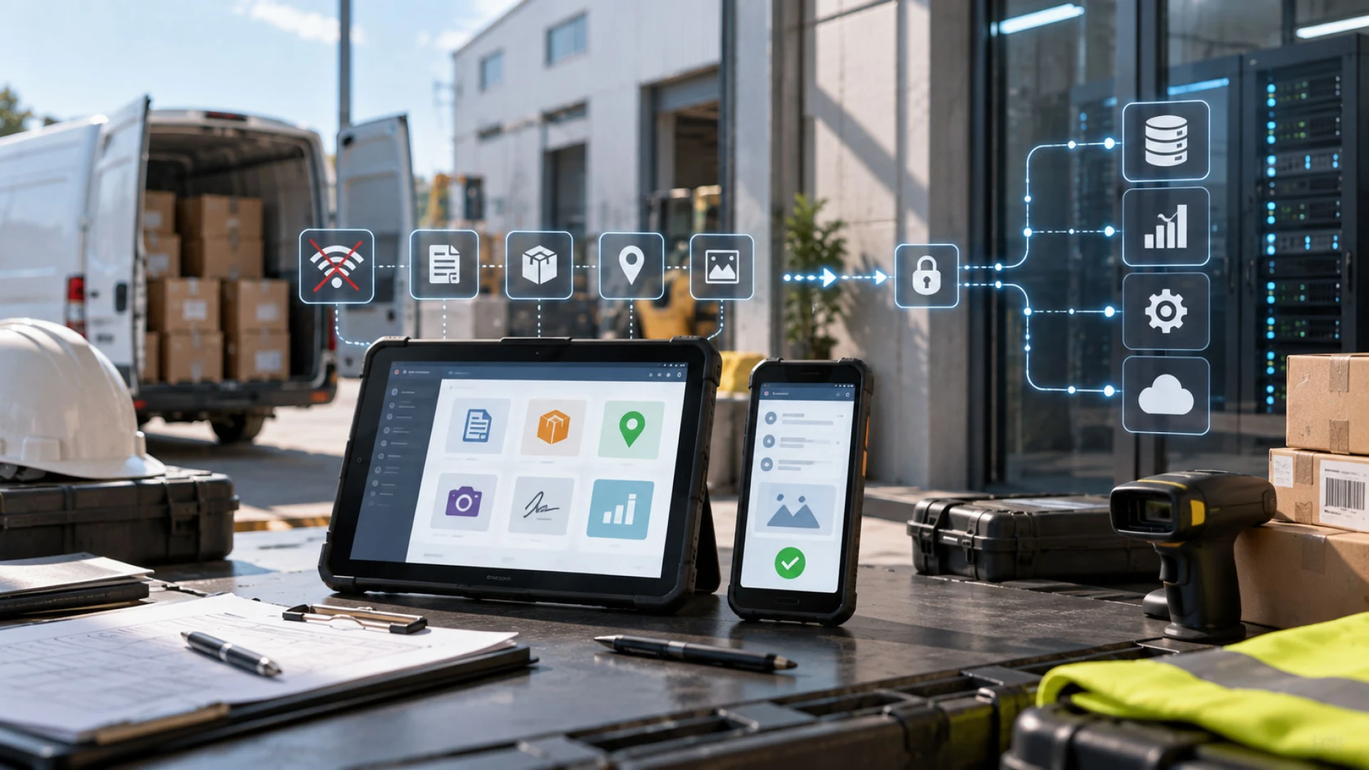 How Is an Enterprise Android App Developed for Offline Field Operations and Centralized Data Management?