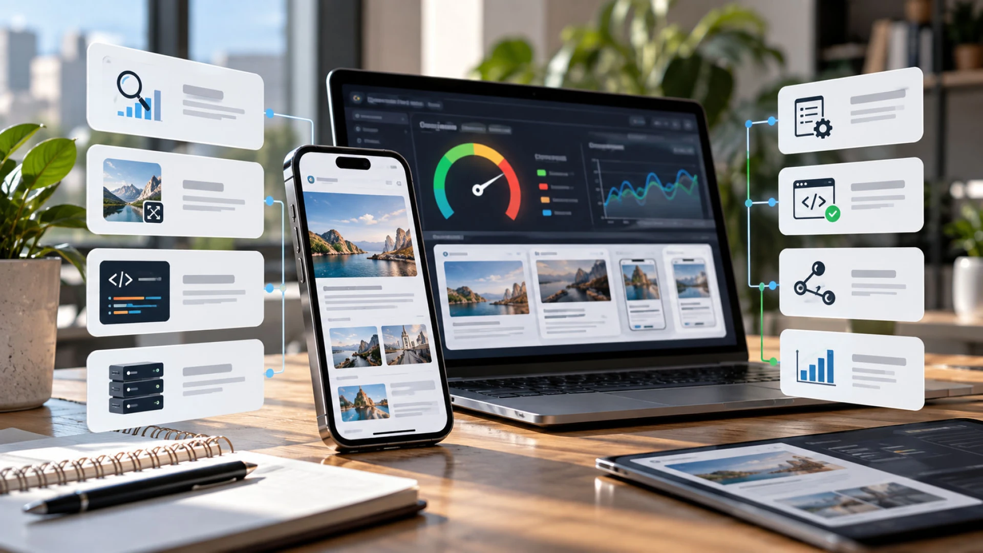 Which Improvements Are Priced Separately in a Mobile-Friendly Website Speed Optimization Proposal?