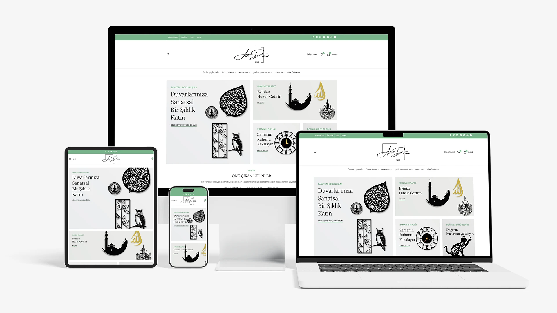 Art Demir Decorative Metal E-Commerce