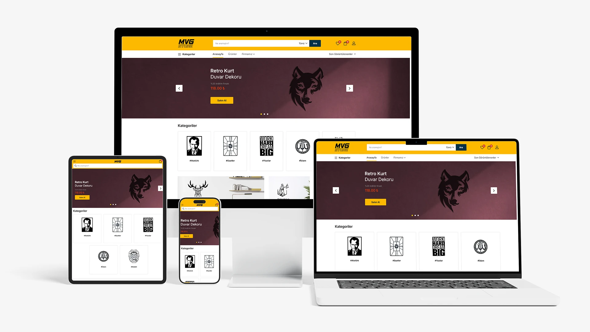 MVG Store Decorative Products E-Commerce