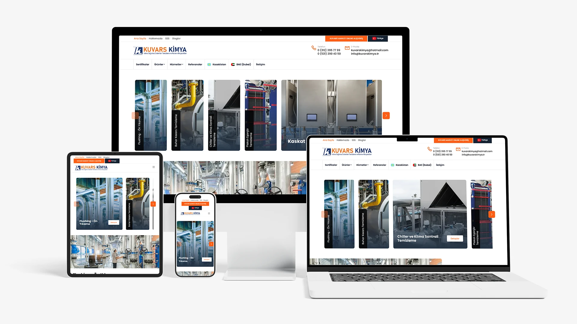 Kuvars Kimya Web Sitesi