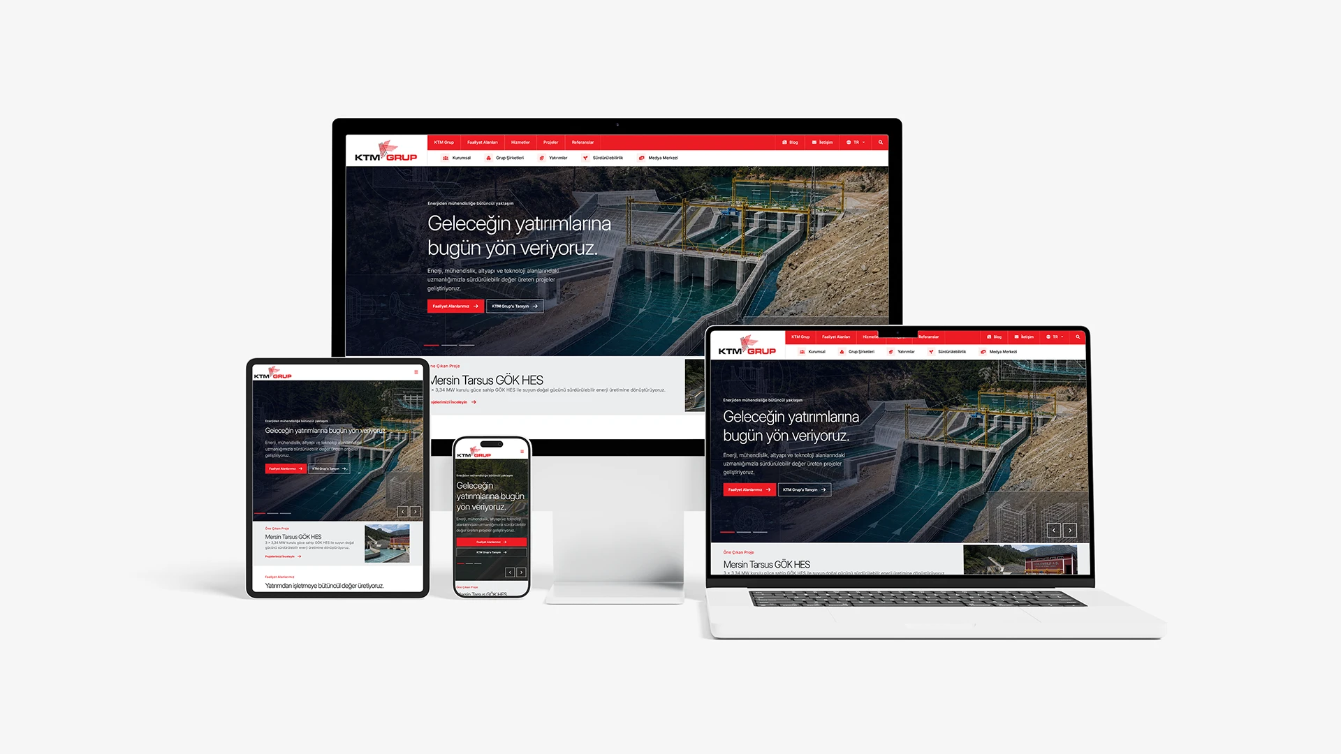 KTM GROUP Corporate Website project