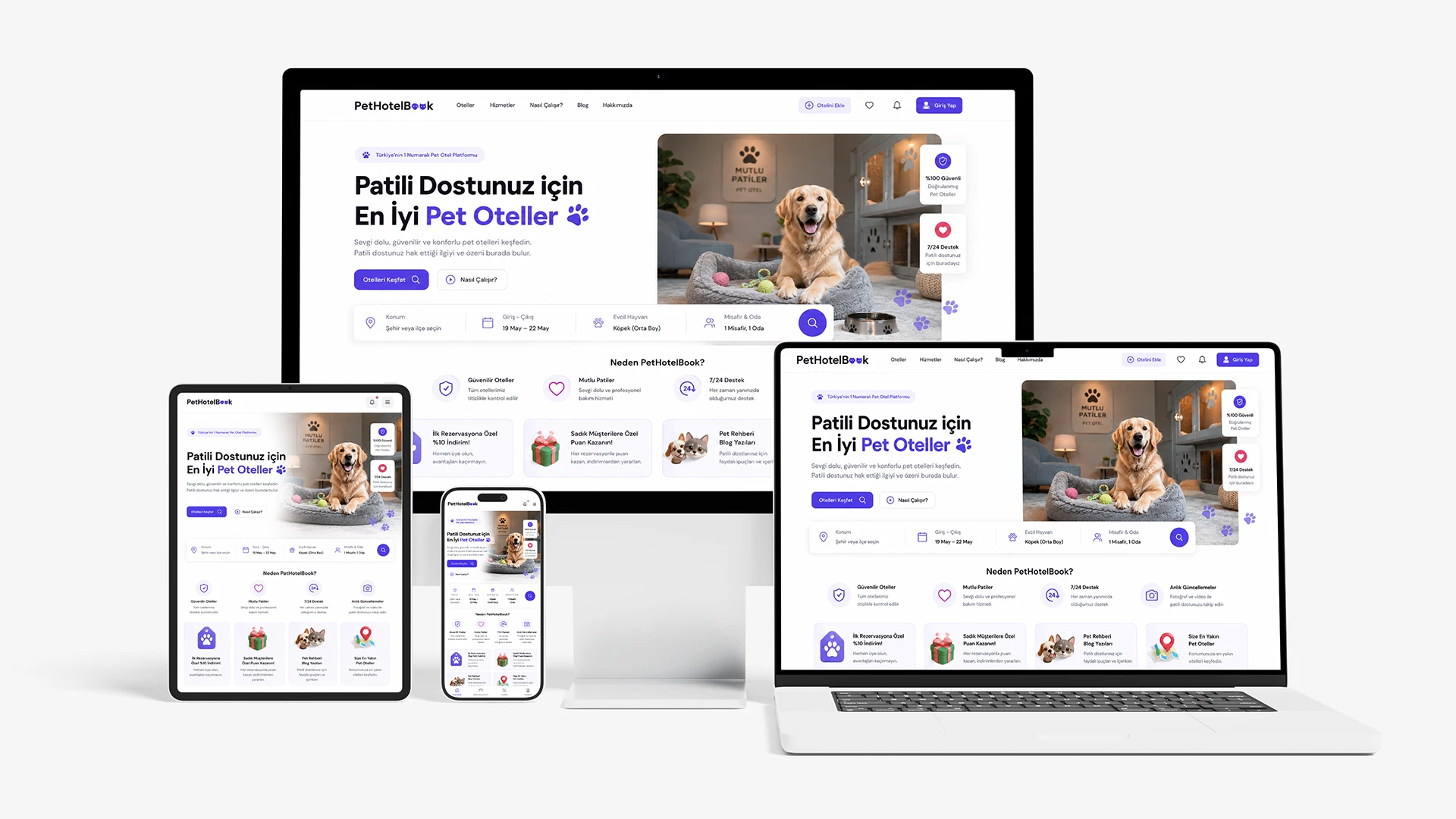 PetHotelBook Pet Otel Platformu
