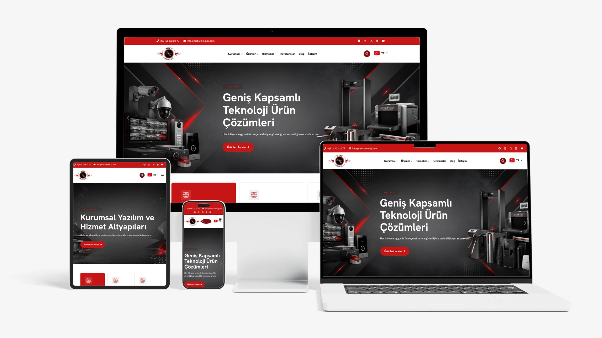 Mebs Teknoloji Kurumsal Web Sitesi
