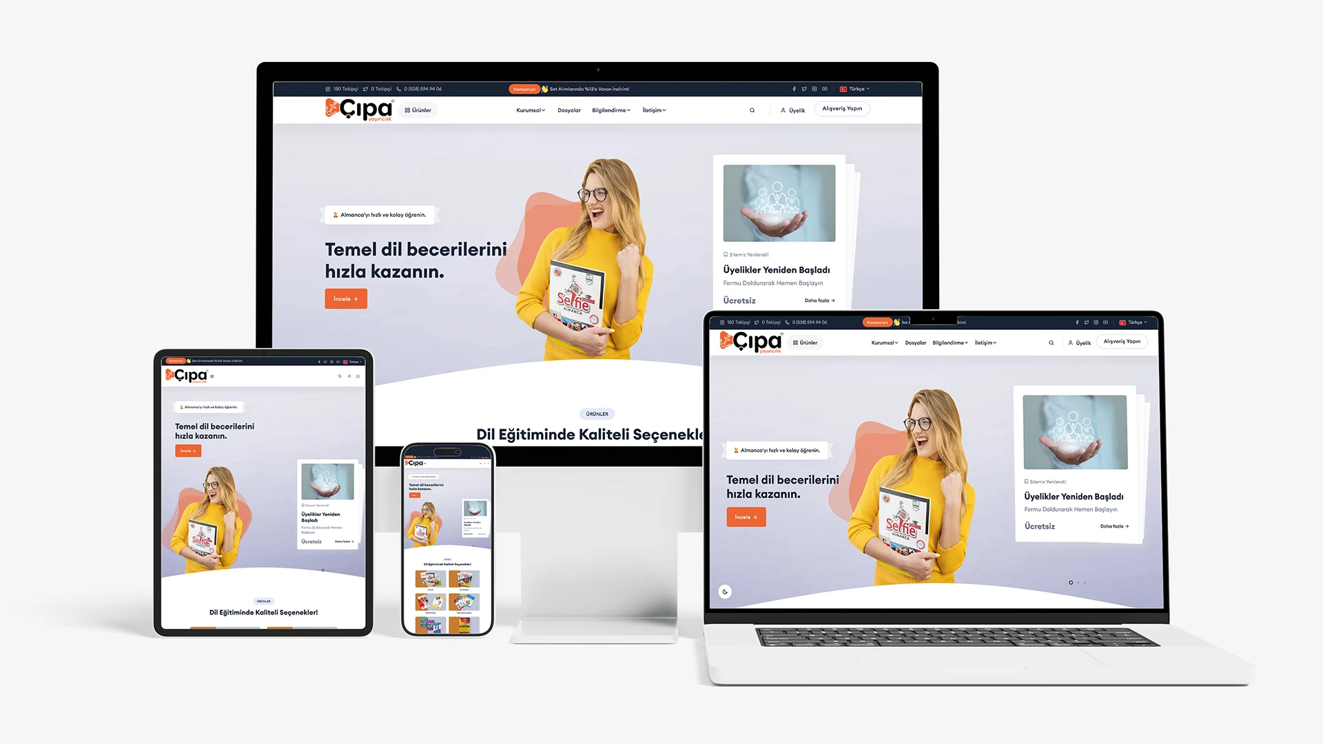 Çıpa Yayıncılık Kurumsal Web Sitesi